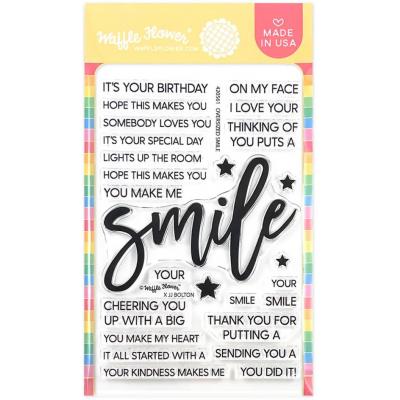 Waffle Flower Stempel - Oversized Smile